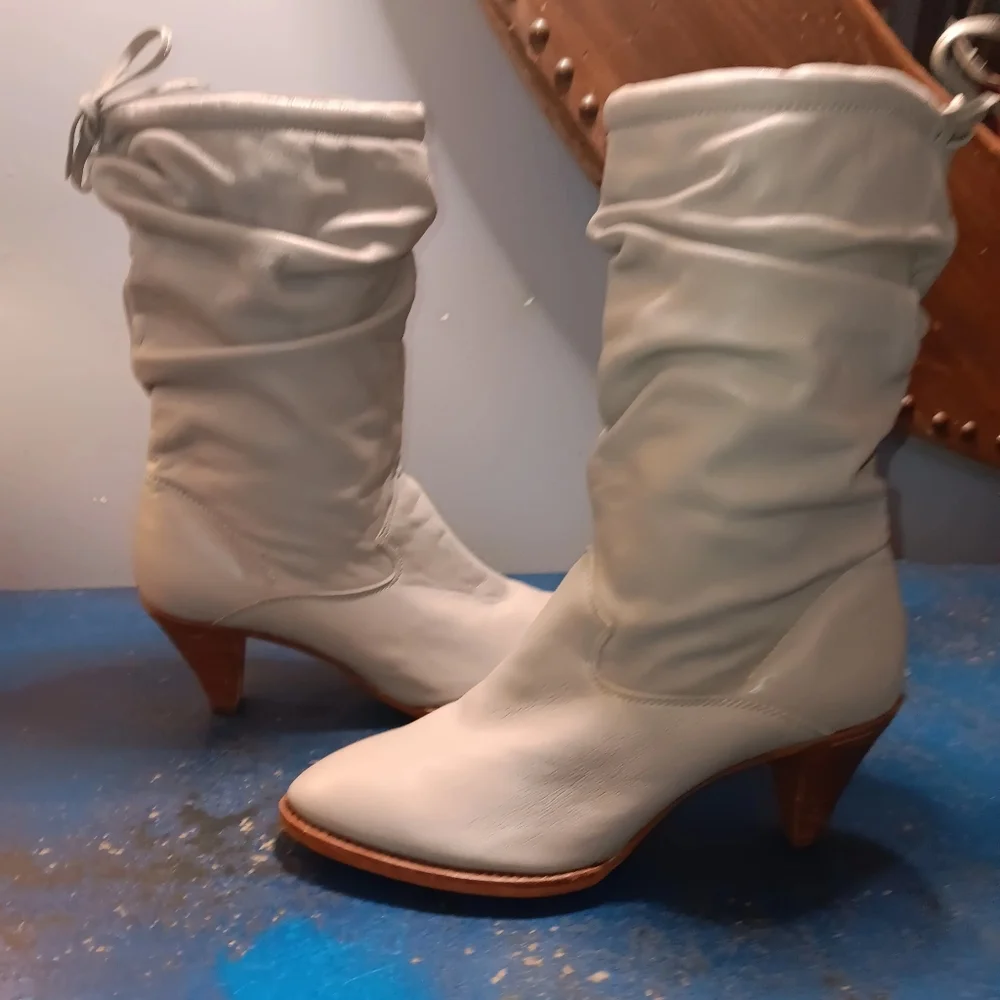 80s leather boots - Picture 4 of 5